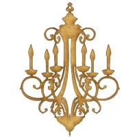 Chandelier MDF Wood Shape - Style 3