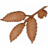 Chestnut Leaf & Twig - MDF Wood Shape