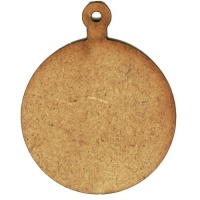 Plain Round Christmas Bauble - MDF Wood Shape