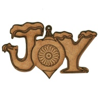 Joy Bauble - MDF Wood Shape