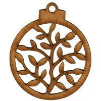 Mistletoe Branch Bauble - MDF Wood Shape