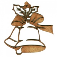 Christmas Bell MDF Wood Shape - Style 1