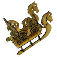 Horse Sleigh - MDF Kit - Style 3