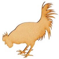 Cockrell Foraging MDF Wood Bird Shape