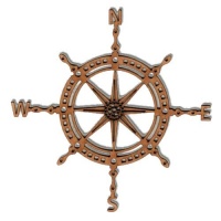 Ships Wheel Compass - MDF Wood Shape