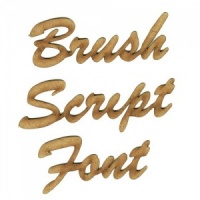 Brush Script MDF Wood Font - Create A Word - Max 6 Letters