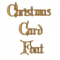 Christmas Card MDF Wood Font - Create A Word - Max 10 Letters
