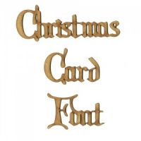 Christmas Card MDF Wood Font - Create A Word - Max 8 Letters