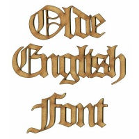 Olde English MDF Wood Font - Create A Word - Max 12 Letters