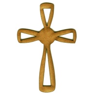 Ribbon Style Cross - MDF Wood Shape Style 9