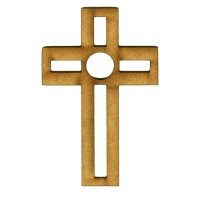 Geometric Style Cross - MDF Wood Shape Style 11