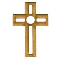 Geometric Style Cross - MDF Wood Shape Style 11