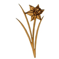 Daffodil Flower MDF Wood Shape