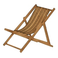 Deck Chair MDF Wood Shape