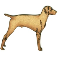 Weimaraner - MDF Wood Dog Shape