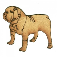Bulldog - MDF Wood Dog Shape