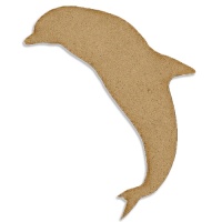 Jumping Dolphin MDF Wood Shape - Style 02