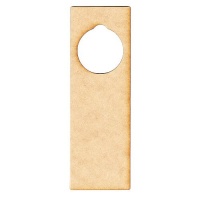 Rectangle MDF Wood Door Hanger - Style 01