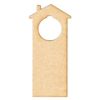 House Shape MDF Wood Door Hanger - Style 05