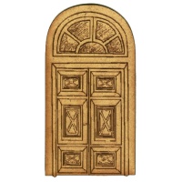 Panelled Door with Arched Windows - MDF Wood Shape