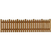 Traditional Picket Fence Panel - MDF Wood Shape