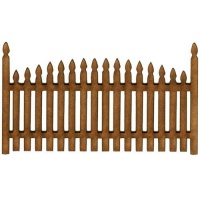 Gothic Point Single Convex Fence Panel - MDF Wood Shape