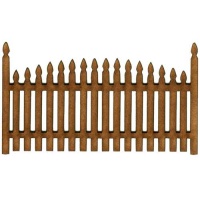 Gothic Point Single Convex Fence Panel - MDF Wood Shape