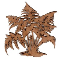 Maidenhair Fern MDF Wood Shape - Style 1