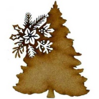 Fir Tree - MDF Christmas Floral Wood Shape