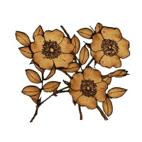 Flowering Dogwood Sprig MDF Wood Shape