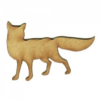 Alert Fox MDF Wood Shape Style 4