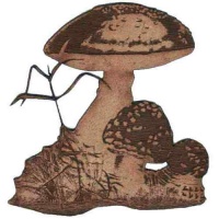 Fly Agaric Mushroom Troop  - MDF Wood Shape