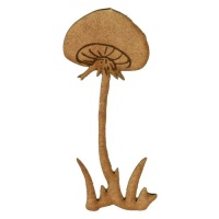 Long Stemmed Field Mushroom  - MDF Wood Shape