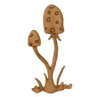 Duo of Spotted Toadstools  - MDF Wood Shape