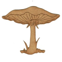 Flat Cap Mushroom  - MDF Wood Shape