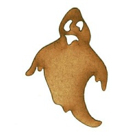 Ghastly Ghost MDF Wood Shape - Style 1