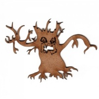 Halloween Skeleton Tree MDF Wood Shape