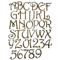 MDF Letters & Numbers - Harrington Font