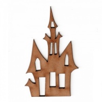 Haunted House with Tower - MDF Wood Shape