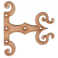 Gothic Style Decorative Hinge MDF Wood Shape