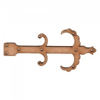 Scallop & Scroll Decorative Hinge MDF Wood Shape