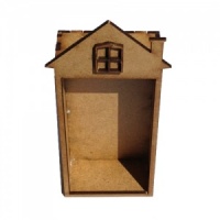 Plain MDF House / Shrine Kit - Tall with Window