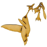Hovering Hummingbird MDF Wood Bird Shape