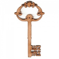 Ornate Key Style 4 MDF Wood Shape x 2