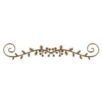 Holly & Berry Border Flourish - MDF Lace Cut Wood Shape