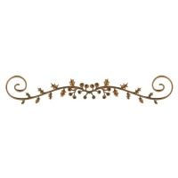 Holly & Berry Border Flourish - MDF Lace Cut Wood Shape