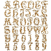 MDF Letters & Numbers - Leafy Glade Font