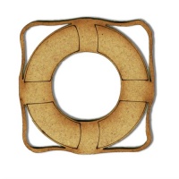 Life Buoy MDF Wood Shape - Style 1