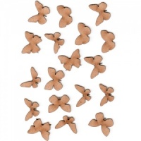 Sheet of Mini MDF Wood Butterflies - Style 1