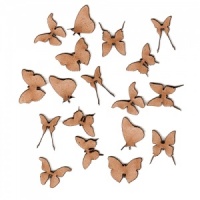 Sheet of Mini MDF Wood Butterflies - Style 5